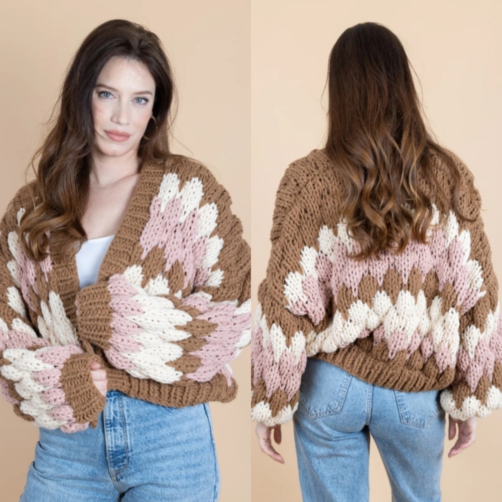 NEW Saachi | Camilla Open Front Chunky Knit Cardigan